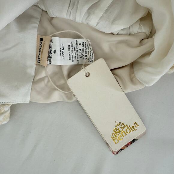 Revolve by Agua Bendita Spring Ivory Shan Eyelet Dress Size S NWT - Picture 11 of 11